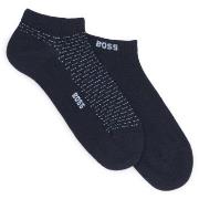 BOSS Strømper 2P Minipatetrn CC Ankle Socks Mørkblå Str 43/46 Herre