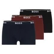 BOSS 3P Power Trunks Svart/Rød bomull Small Herre