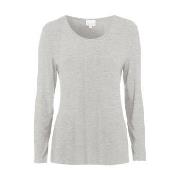 Damella Bamboo Long Sleeve Top Grå Bambus Medium Dame