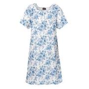 Trofe Roses Short Sleeves Nightdress Blå Mønster bomull Small Dame