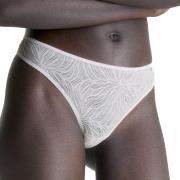 Calvin Klein Truser Sheer Marquisette Lace Thong Hvit polyamid Small D...