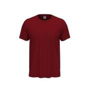 Stedman Classic Men T-shirt Vinrød  bomull Large Herre