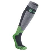 Seger Strømper Byggmark Mid Compression Sock Svart/Grønn Str 43/45