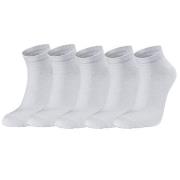 Seger Strømper 5P Low Cotton Socks Hvit Str 43/46