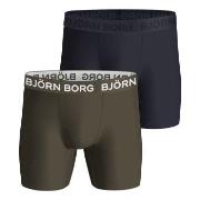 Björn Borg 2P Performance Boxer 1727 Militærgrønn polyester X-Large He...