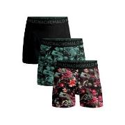 Muchachomalo 3P Cotton Stretch Boxer Rød/Grønn bomull X-Large Herre