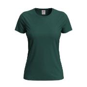 Stedman Classic Women T-shirt Mørkgrørnn  bomull Small Dame