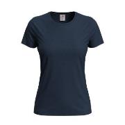 Stedman 4P Classic Women T-shirt Mørkblå bomull Small Dame