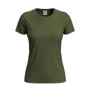 Stedman Classic Women T-shirt Militærgrønn bomull Large Dame