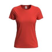 Stedman Classic Women T-shirt Oransje/Rød bomull Large Dame