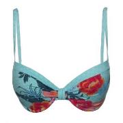 Esprit Peony Beach Padded Push Up Bikini Turkis Mønster B 36 Dame