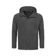 Stedman Hooded Fleece Jacket For Men Grå polyester XX-Large Herre