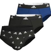 adidas 3P Active Flex Cotton Brief Svart/Blå bomull Small Herre