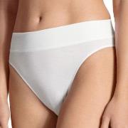 Calida Truser 2P Elastic Briefs Hvit bomull Small Dame