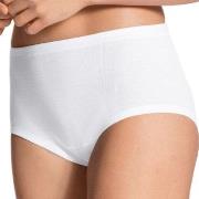 Calida Truser 2P Iconics Midi Brief Hvit bomull 38 Dame