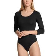 Calida Natural Comfort Bodysuit Svart bomull Small Dame