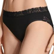 Calida Truser Natural Comfort Lace Brief Svart bomull Large Dame