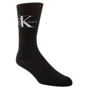 Calvin Klein Strømper Desmond Logo Rib Socks Svart Str 40/46 Herre