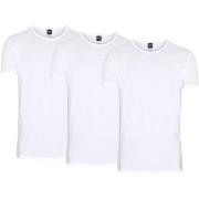 Claudio 3P Organic Cotton T-Shirt Hvit økologisk bomull Small Herre