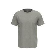 Stedman Comfort Men T-shirt Lysgrå bomull Medium Herre