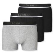 Schiesser 3P Organic Cotton Woven Boxer Brief Svart/Grå bomull X-Large...