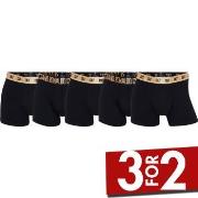 CR7 Cristiano Ronaldo 5P Organic Cotton Trunks Svart/Guld bomull Large...