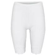 Decoy Mid-length Capri Leggings With Lace Hvit økologisk bomull Medium...