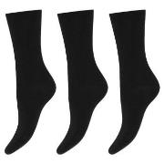 Decoy Strømper 3P Cotton Socks Svart Strl 37/41 Dame