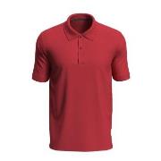 Stedman Henry Polo Short Sleeve Rød bomull X-Large Herre