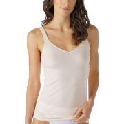 Mey Noblesse Cami-Top V-Neck Krem bomull 38 Dame