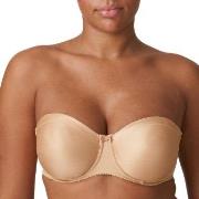 PrimaDonna BH Satin Non Padded Strapless Bra Beige D 90 Dame