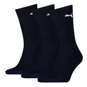 Puma Strømper 3P Sport Crew Socks Mørkblå Str 47/49