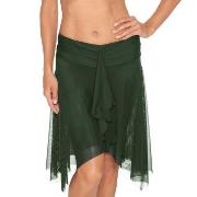Wiki Basic Beach Skirt Mørkgrørnn  polyester Medium Dame