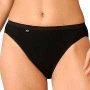 Sloggi Truser 2P Basic Plus Tai Briefs Svart bomull 42 Dame