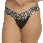 Hanky Panky Truser 3P Classic Cotton Low Rise Thong Svart mønstret bom...