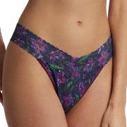 Hanky Panky Truser 3P Printed Original Rise Thong Mørkelilla nylon One...