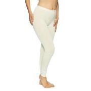 Lady Avenue Bamboo Long Leggings Benhvit Bambus X-Small Dame