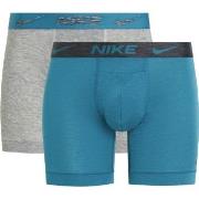 Nike 6P Dri-Fit ReLuxe Boxer Brief Grå/Blå Medium Herre