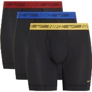 Nike 9P Dri-Fit Ultra Stretch Micro Boxer Brief Svart polyester X-Larg...