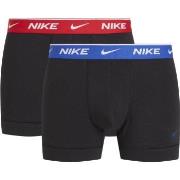 Nike 4P Everyday Cotton Stretch Trunk Svart/Blå bomull Large Herre