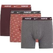 Nike 6P Everyday Essentials Cotton Stretch Boxer D1 Grå/Rød bomull X-L...