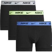 Nike 6P Everyday Essentials Cotton Stretch Trunk D1 Svart/Grønn bomull...