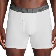 Under Armour 6P Perfect Cotton 6in Boxer Hvit 3XL Herre