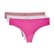 Under Armour Truser 9P Pure Stretch Thong Rosa/Hvit Large Dame