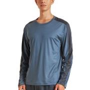 Calida DSW Cooling Sweat-Shirt Blå tencel X-Large Herre