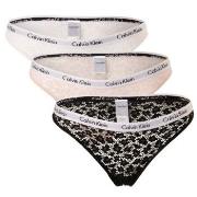 Calvin Klein Truser 9P Carousel Lace Core Brazilian Svart/Rosa polyami...