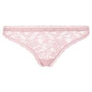 Calvin Klein Truser 2P CK One Lace Thong Lysrosa nylon Small Dame