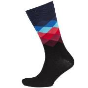 Happy socks Strømper 3P Faded Diamond Sock Svart Mønster bomull Str 41...