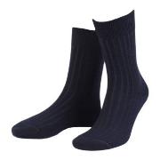 Amanda Christensen Strømper True Ankle Rib Sock Marine Str 39/42 Herre