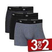 Dovre 3P Recycled Polyester Boxers Svart/Grå polyester X-Large Herre